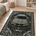 Racing Car Retro Kids Rug in a nursery