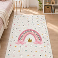 Rainbow Kids Area Rug in a nursery