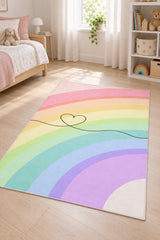 Rainbow Kids Area Rug – Multicolor 3804 in a nursery