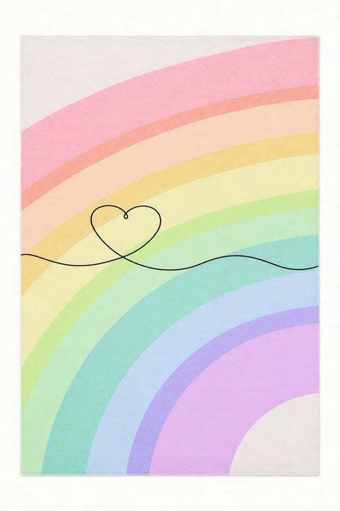 Rainbow Kids Area Rug – Multicolor 3808