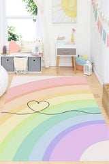 Rainbow Kids Area Rug – Multicolor 3808 in a nursery
