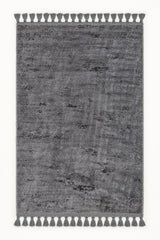 Raised Abstract Modern Area Rug – Charcoal