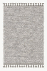 Raised Abstract Modern Area Rug – Gray