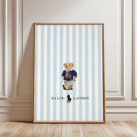 Ralph Lauren Bear Aesthetic Wall Poster | Fashion Wall Décor for Stylish Home Decor