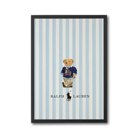 Ralph Lauren Bear Aesthetic Wall Poster | Fashion Wall Décor for Stylish Home Decor