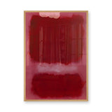 Red Pink Abstract Modern Wall Art – Soft Blurred Color Block Print