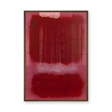 Red Pink Abstract Modern Wall Art – Soft Blurred Color Block Print