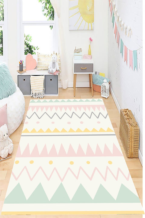 Retro Kids Area Rug in a nursery