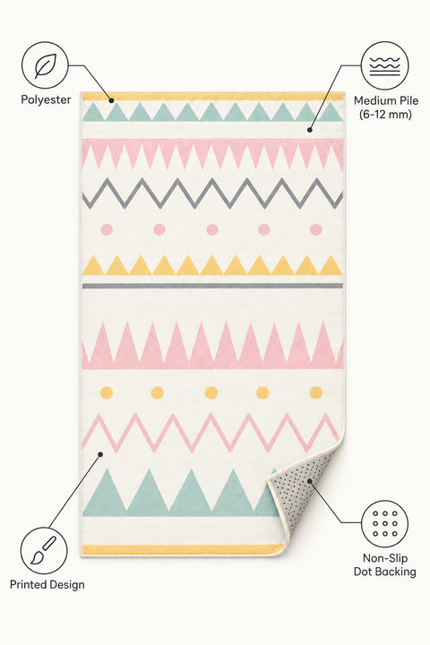 Retro Kids Area Rug – features
