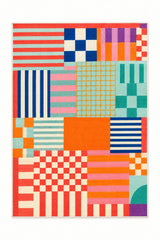 Retro Pattern Modern Area Rug
