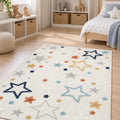Retro Shag Kids Area Rug – Multicolor in a nursery