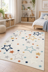 Retro Shag Kids Area Rug – Multicolor in a nursery