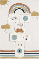 Retro Shag Kids Area Rug – Yellow