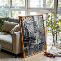 ROBINS Retro City Street Scene Wall Print