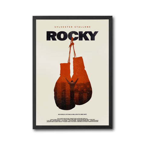 Rocky Movie Print Wall Poster – Nostalgic Sylvester Stallone Inspirational Print
