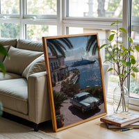 Rolls Royce Yacht Luxury Wall Print – Aesthetic Car and Yacht Print
