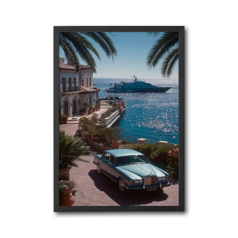 Rolls Royce Yacht Luxury Wall Print – Aesthetic Car and Yacht Print