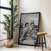 Roman Holiday 1953 Nostalgic Movie Décor Poster Wall Poster – Audrey Hepburn & Gregory Peck Iconic Print