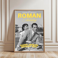 Roman Holiday Retro Movie Wall Poster Wall Décor – Audrey Hepburn & Gregory Peck Traditional Film Decor