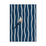 Sailboat on Blue Water Coastal Wall Art – Aerial Waves Print