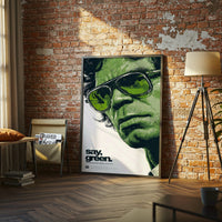 Say Green Pop Art Print – Minimal Quote Wall Décor
