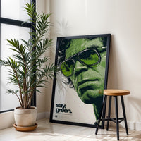 Say Green Pop Art Print – Minimal Quote Wall Décor