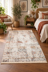 Scandinavian Modern Area Rug in a bedroom
