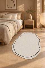 Scandinavian Modern Kitchen Rug in a bedroom