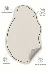 Scandinavian Modern Kitchen Rug – features