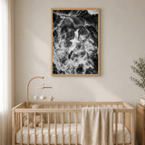 Seabird Ocean Coastal Wall Art – Black and White Wave Photography