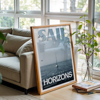 Set Sail for Distant Horizons Quote Wall Print Décor Poster – Aesthetic Motivational Print