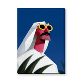 Sheikh Portrait Pop Art Wall Art – Yellow Sunglasses on Deep Blue