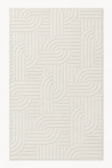 Siena Modern Plush Area Rug – Ecru