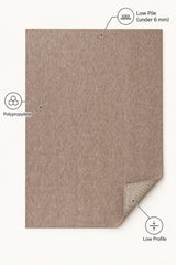 Sisal Look Modern Kitchen Rug – Beige – features