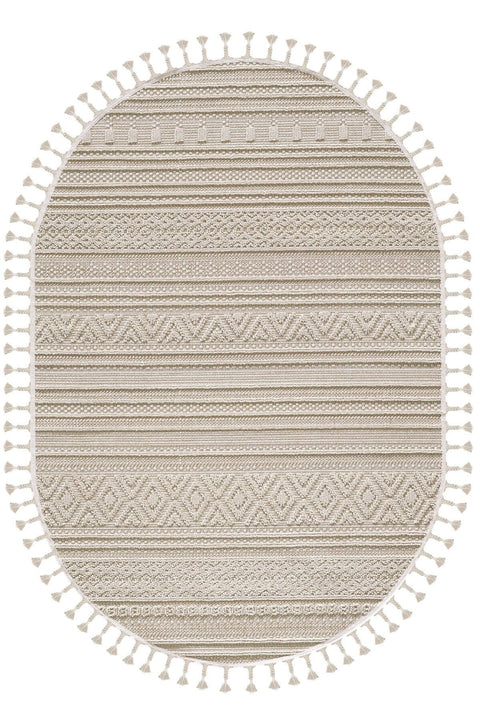 Sisal Look Modern Oval Rug