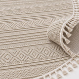 Sisal Look Modern Oval Rug – texture close-up