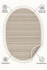 Sisal Look Modern Oval Rug – features