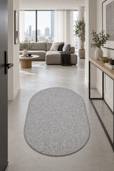 Sisal Look Scandinavian Area Rug – Beige in a hallway