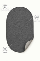 Sisal Look Scandinavian Area Rug – Black – features