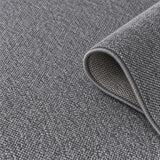 Sisal Look Scandinavian Area Rug – Charcoal & Cream – texture close-up