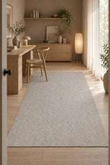 Sisal Look Scandinavian Area Rug – Cream in a office
