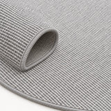 Sisal Look Scandinavian Area Rug – Gray – texture close-up