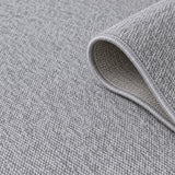 Sisal Look Scandinavian Area Rug – Gray & Cream – texture close-up
