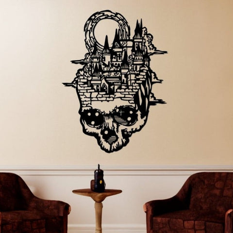 Fantasy City Gothic Metal Wall Art
