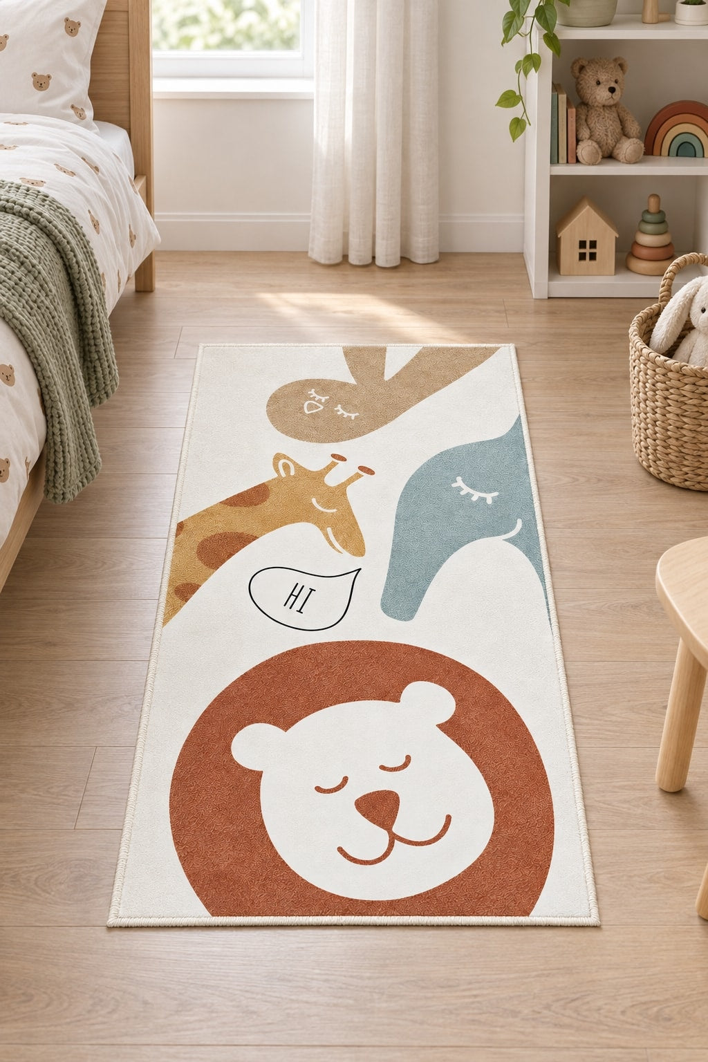 Sleepy Kids Area Rug in a nursery