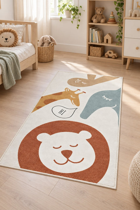 Sleepy Kids Area Rug in a nursery