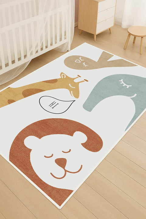 Sleepy Kids Area Rug in a nursery