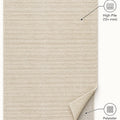 Soft Modern Shag Area Rug – Cream 1 – features