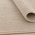 Soft Modern Shag Area Rug – Cream & Beige 1 – texture close-up