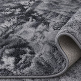 Soft Plush Modern Area Rug – Charcoal – texture close-up